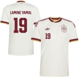 Spanien Udebanetrøje VM 2026 LAMINE YAMAL 19 - adidas, størrelse Small