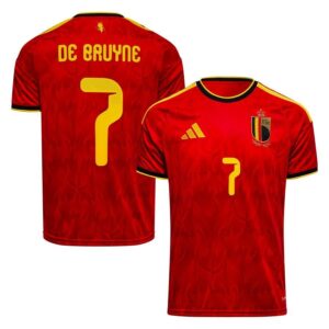 Belgien Hjemmebanetrøje VM 2026 DE BRUYNE 7 - adidas, størrelse X-Small