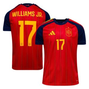 Spanien Hjemmebanetrøje VM 2026 WILLIAMS JR. 17 - adidas, størrelse Small