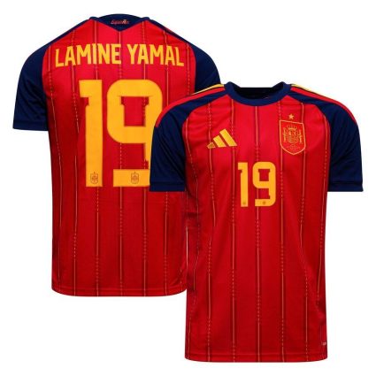 Spanien Hjemmebanetrøje VM 2026 LAMINE YAMAL 19 - adidas, størrelse Small