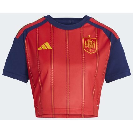 adidas Spanien 26 Cropped hjemmebanetrøje, størrelse X-Small
